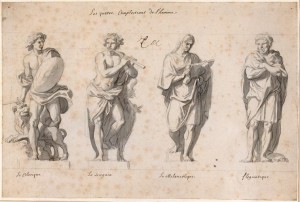 The Four Temperaments, Charles Lebrun (1619 – 1690) 